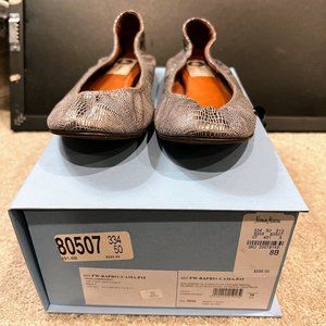 Lanvin Classic Ballet Flats in Metal Goatskin - Size 38